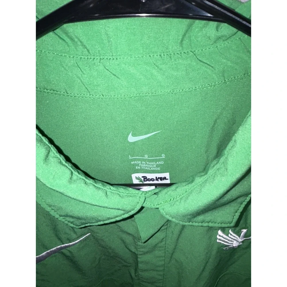 Nike Dri FIT UNT Mean Green Polo Shirt Men's Size Large North Texas Performance